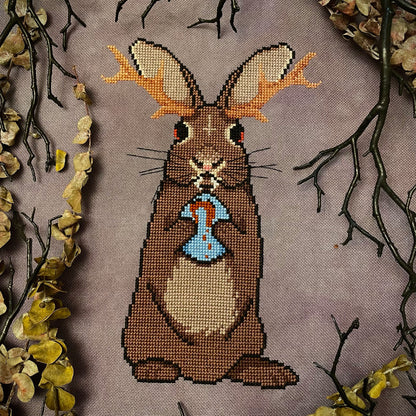 Vampire Jackalope - PDF Cross Stitch Pattern