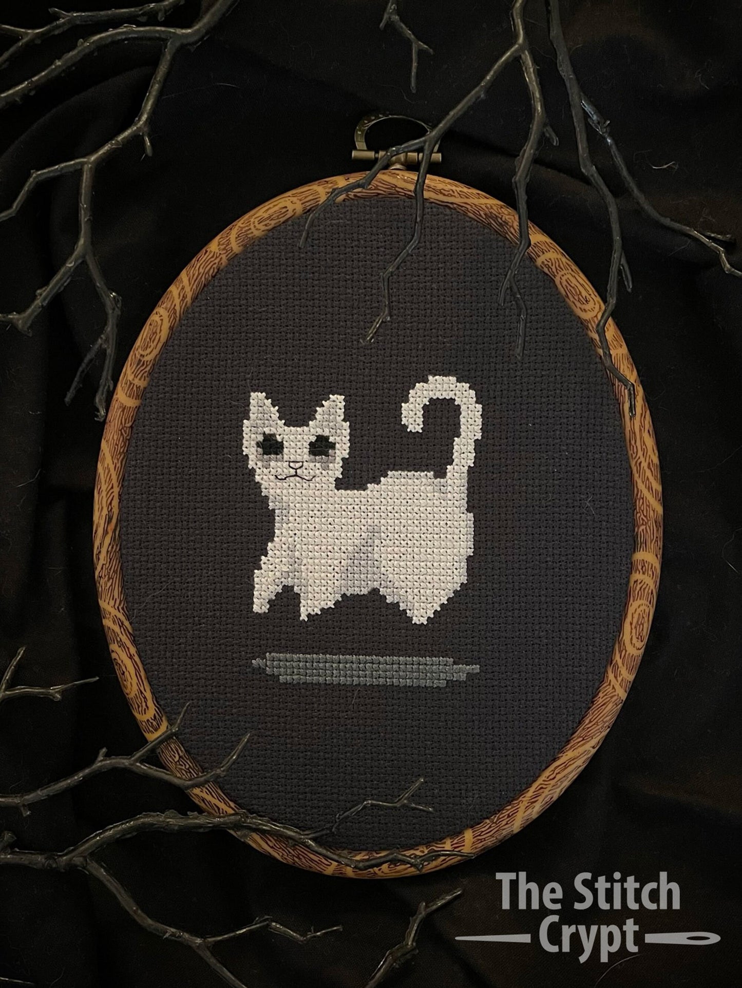 Ghost Bat and Cat BUNDLE - PDF Cross Stitch Pattern