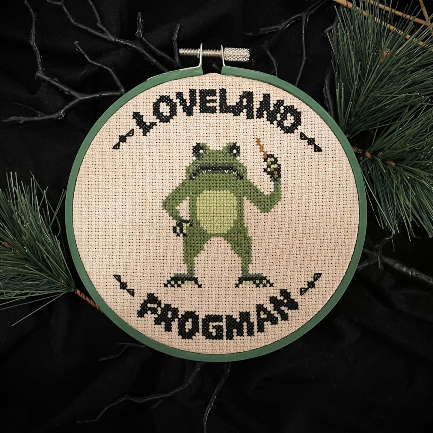 Loveland Frogman - PDF Cross Stitch Pattern