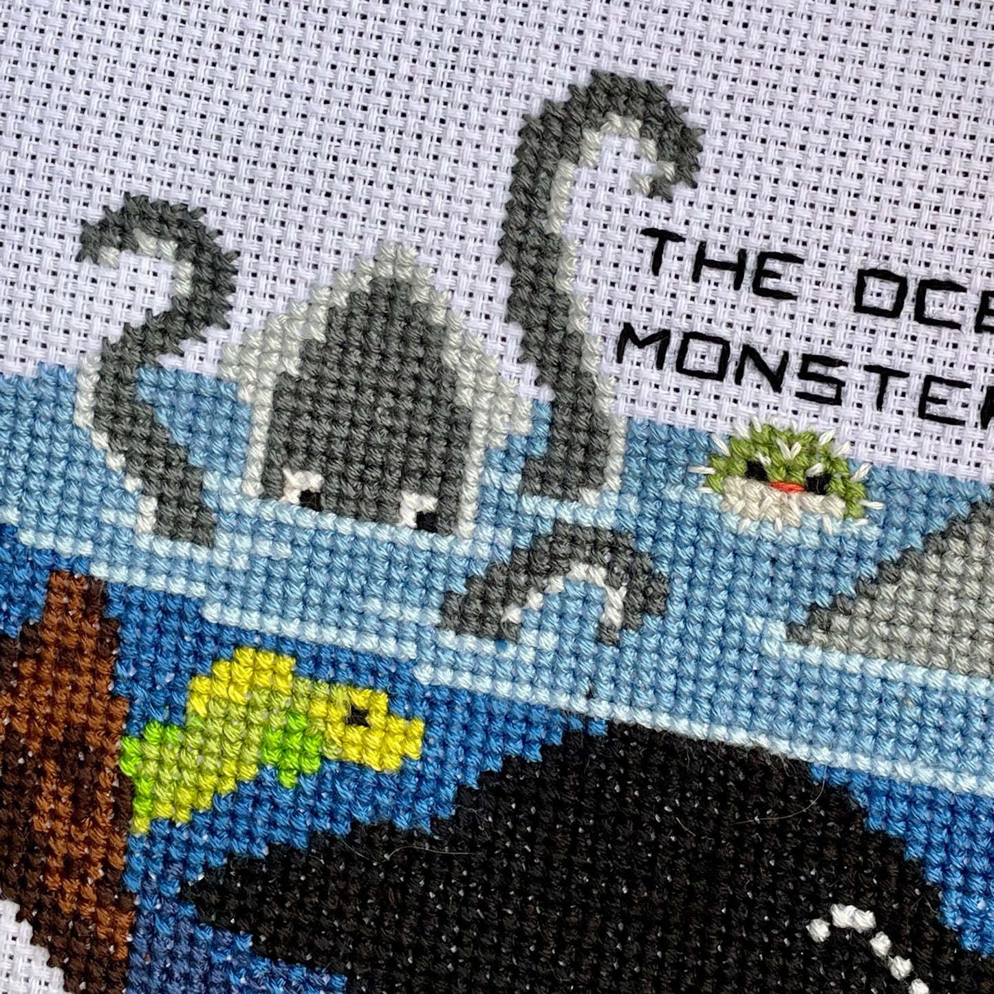 The Ocean is Monster Soup - PDF Cross Stitch Pattern