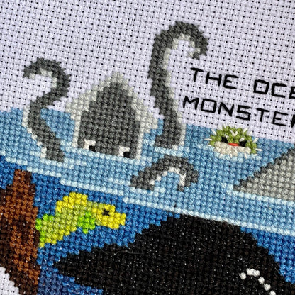 The Ocean is Monster Soup - PDF Cross Stitch Pattern