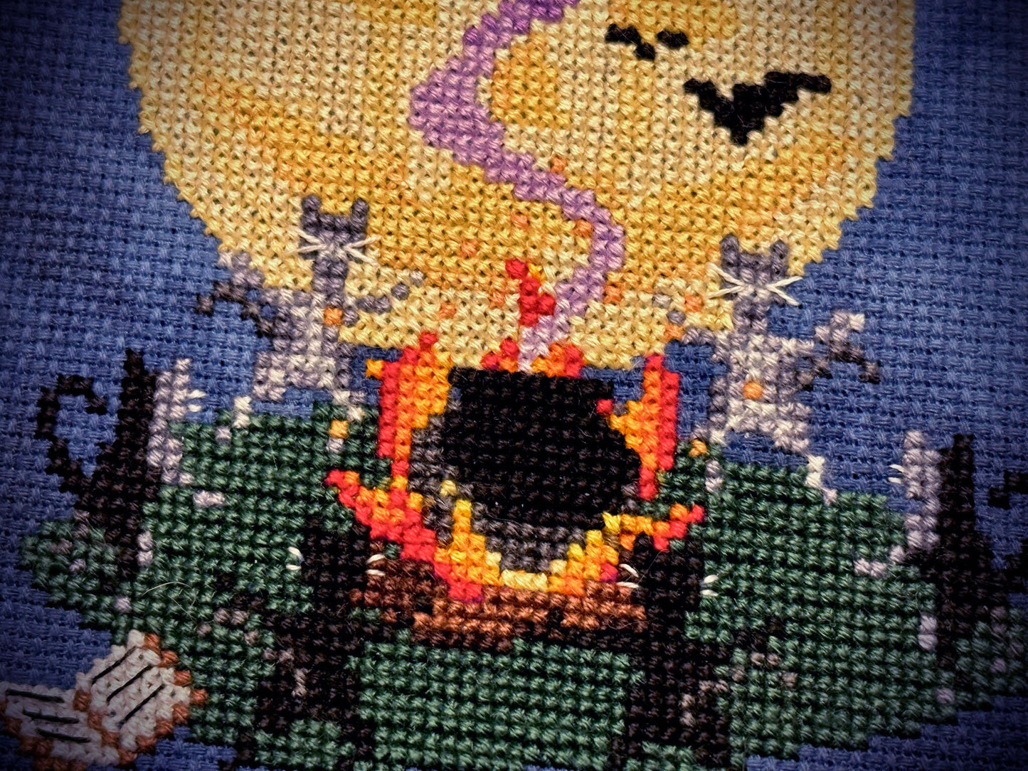 Under the Pumpkin Moon - PDF Cross Stitch Pattern