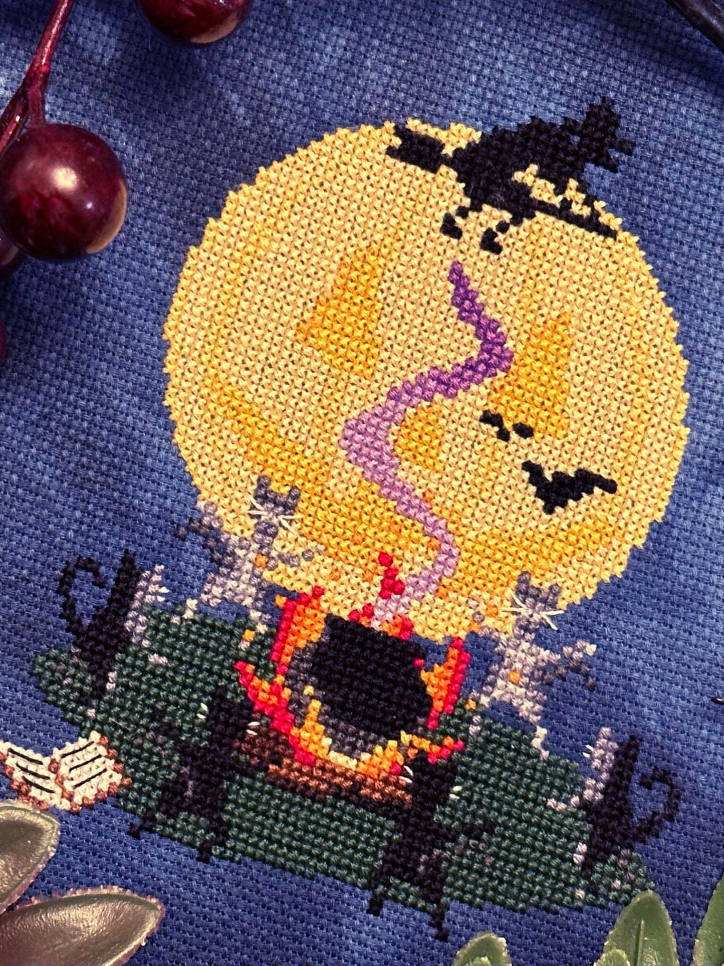 Under the Pumpkin Moon - PDF Cross Stitch Pattern