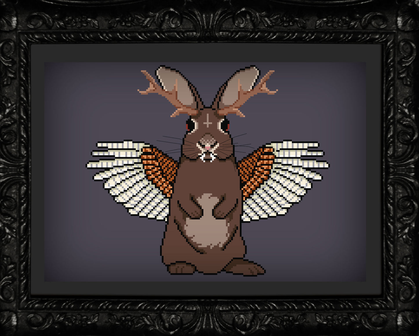 Wolpertinger - Winged Vampire Jackalope Cryptid PDF Pattern